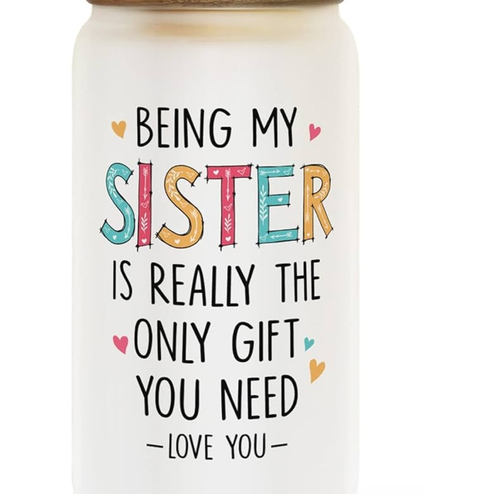 Funny Quote Glass Tumbler w Straw